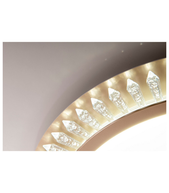Madison Dimmable LED Decorative Flush Ceiling Light Gold 3000-6500K Remote Control-13