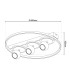 Ronda Integrated LED Semi Flush Ceiling Light White 3000K-8