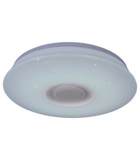Montreal CCT Integrated LED Semi Flush Ceiling Light White 2700-6500K IP44 Remote Control-1