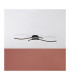 Onda 65cm Integrated LED Semi Flush Ceiling Light Black 3100K-4