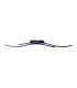 Onda 96cm Integrated LED Semi Flush Ceiling Light Black 3000K-4