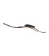 Onda 96cm Integrated LED Semi Flush Ceiling Light Black 3000K-7