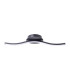 Onda 45cm Integrated LED Semi Flush Ceiling Light Black 3000K-1