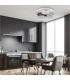 Eppan Dimmable Integrated LED Semi Flush Ceiling Light Grey 3048K-3