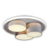 Eppan Dimmable Integrated LED Semi Flush Ceiling Light Grey 3048K-7