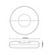 Brendan Integrated LED Semi Flush Ceiling Light Black 3000K-3
