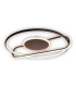 Brendan Integrated LED Semi Flush Ceiling Light Black 3000K-5