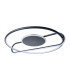 Brendan Integrated LED Semi Flush Ceiling Light Black 3000K-6