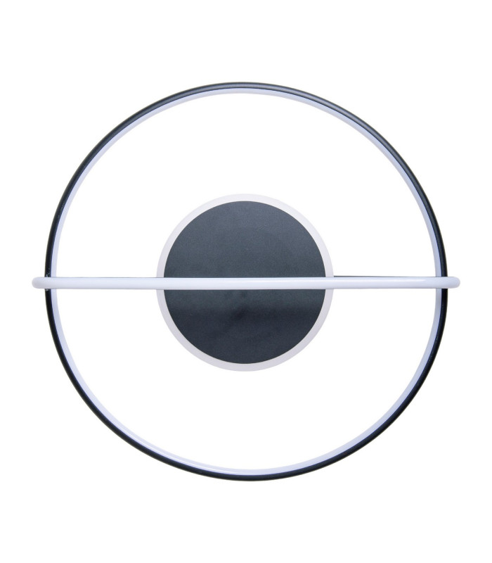 Brendan Integrated LED Semi Flush Ceiling Light Black 3000K-8