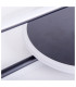 Brendan Integrated LED Semi Flush Ceiling Light Black 3000K-10