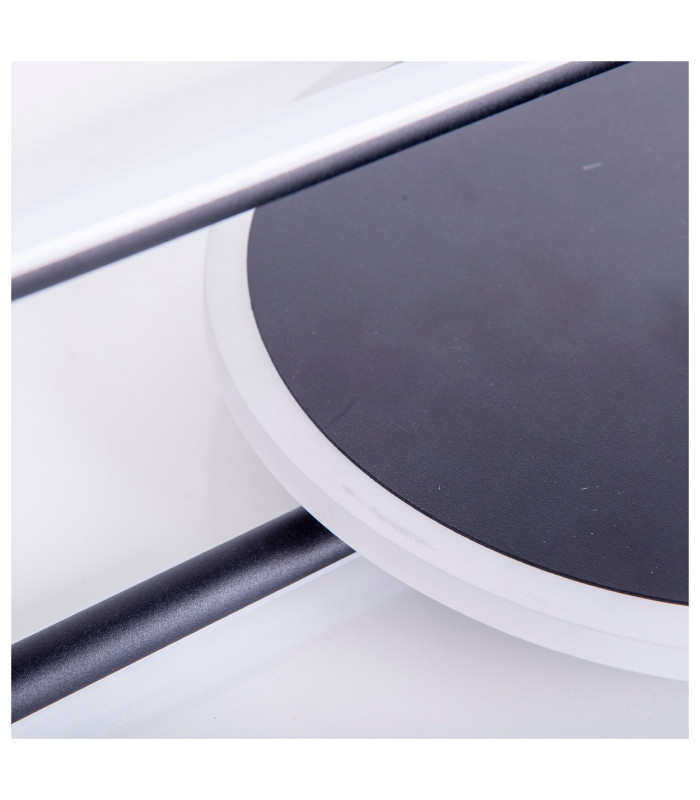 Brendan Integrated LED Semi Flush Ceiling Light Black 3000K-10