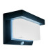 Aurel LED Solar Outdoor Motion Sensor Wall Lamp Black PIR + Dusk to Dawn Sensor 7000K IP44-7