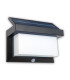 Aurel LED Solar Outdoor Motion Sensor Wall Lamp Black PIR + Dusk to Dawn Sensor 7000K IP44-10