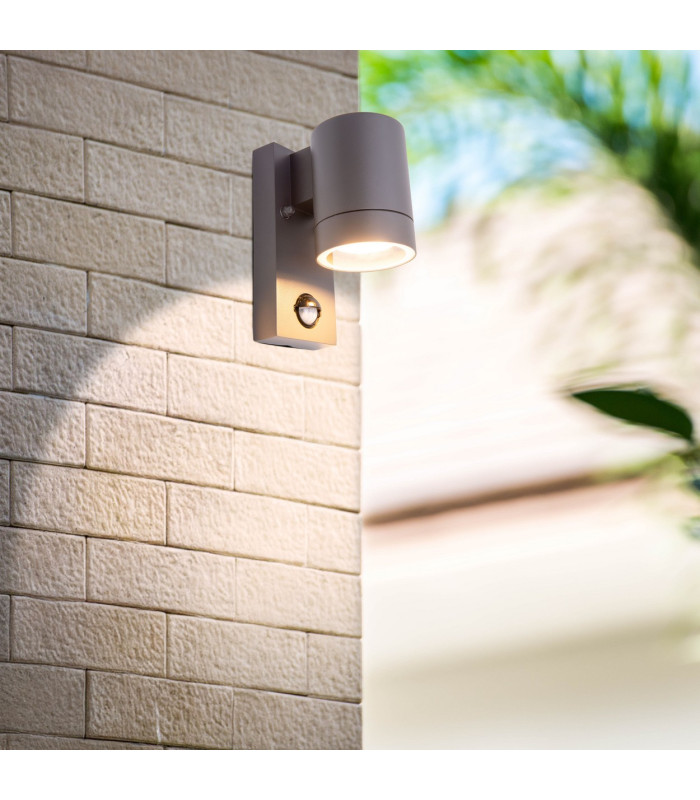 Rombe Outdoor Wall Down Lamp Anthracite PIR + Dusk to Dawn Sensor 1xGU10 IP54-4