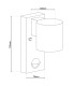 Rombe Outdoor Wall Down Lamp Anthracite PIR + Dusk to Dawn Sensor 1xGU10 IP54-5
