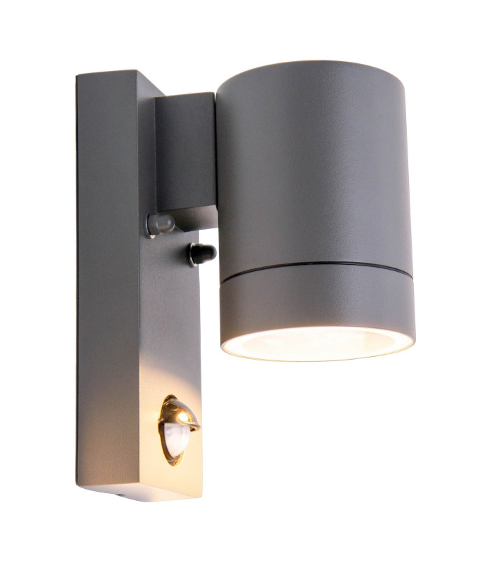 Rombe Outdoor Wall Down Lamp Anthracite PIR + Dusk to Dawn Sensor 1xGU10 IP54-14