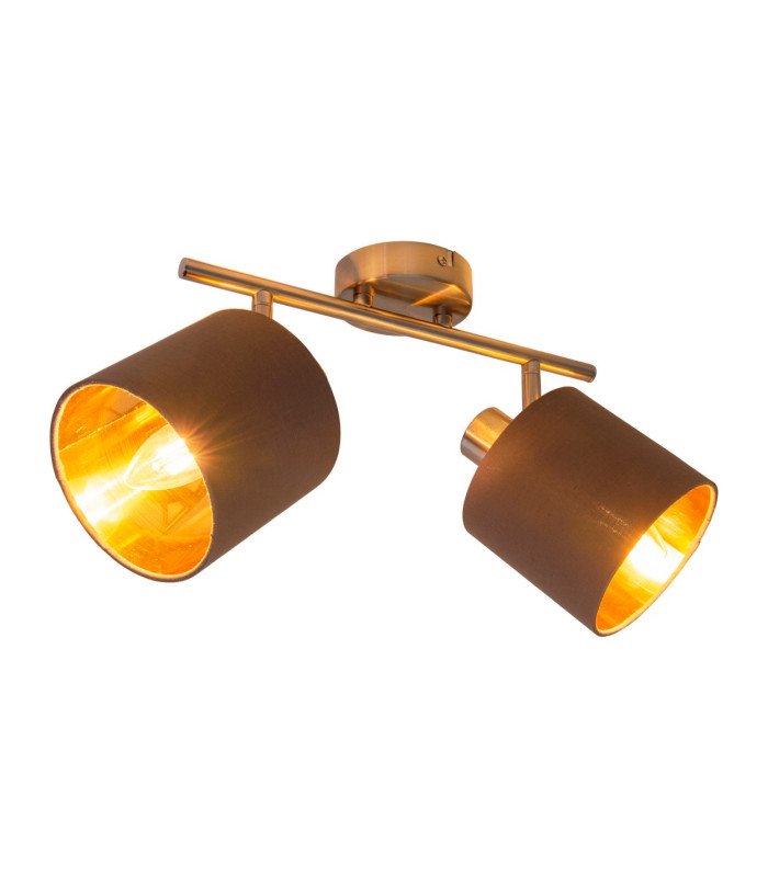 Maron Twin Ceiling Spotlight Brown 2xE14-5