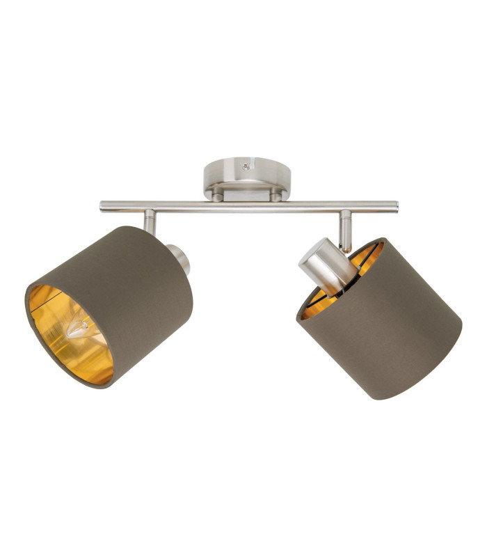 Maron Twin Ceiling Spotlight Brown 2xE14-6