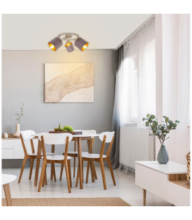 Maron Ceiling Spotlight Clusters Brown 3xE14-2