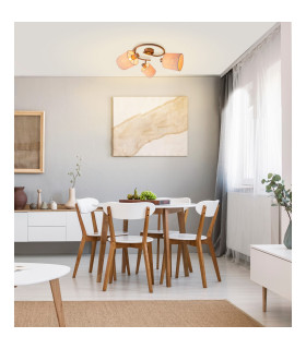 Maron Ceiling Spotlight Clusters Beige 3xE14-2