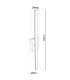 Trevor Integrated LED Wall Lamp Satin Nickel 3100K-3