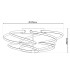 Rizado Dimmable Integrated LED Semi Flush Ceiling Light Steel-Blank 2797K-3