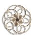 Rizado Dimmable Integrated LED Semi Flush Ceiling Light Steel-Blank 2797K-7