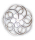 Rizado Dimmable Integrated LED Semi Flush Ceiling Light Steel-Blank 2797K-8