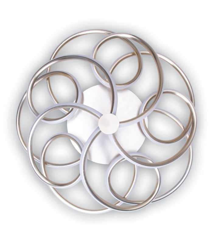 Rizado Dimmable Integrated LED Semi Flush Ceiling Light Steel-Blank 2797K-8