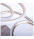 Rizado Dimmable Integrated LED Semi Flush Ceiling Light Steel-Blank 2797K-9