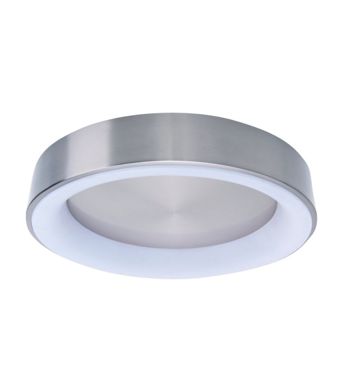 Multo Dimmable CCT Integrated LED Semi Flush Ceiling Light Satin Nickel 2650-6520K Remote Control-1