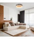 Multo Dimmable CCT Integrated LED Semi Flush Ceiling Light Satin Nickel 2650-6520K Remote Control-2