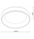Multo Dimmable CCT Integrated LED Semi Flush Ceiling Light Satin Nickel 2650-6520K Remote Control-6