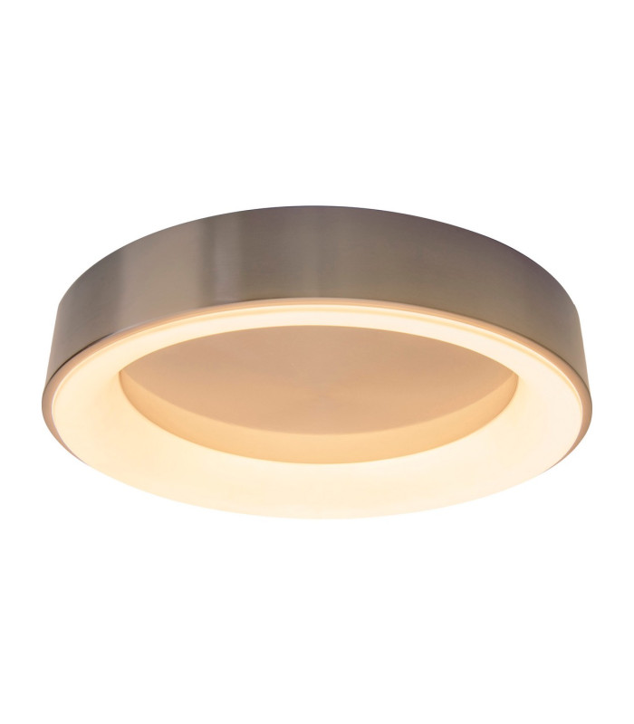 Multo Dimmable CCT Integrated LED Semi Flush Ceiling Light Satin Nickel 2650-6520K Remote Control-7