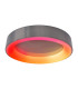 Multo Dimmable CCT Integrated LED Semi Flush Ceiling Light Satin Nickel 2650-6520K Remote Control-10