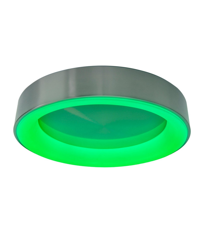 Multo Dimmable CCT Integrated LED Semi Flush Ceiling Light Satin Nickel 2650-6520K Remote Control-12