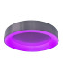 Multo Dimmable CCT Integrated LED Semi Flush Ceiling Light Satin Nickel 2650-6520K Remote Control-14