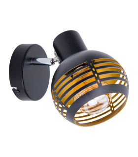 Casco Single Spotlight Black-Gold 1xE27-1