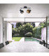 Casco Twin Ceiling Spotlight Black 2xE27-2