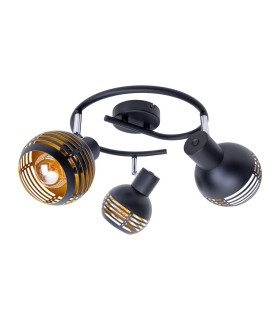 Casco Ceiling Spotlight Clusters Black 3xE27-1