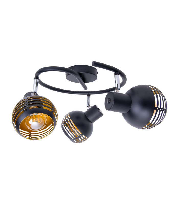 Casco Ceiling Spotlight Clusters Black 3xE27-6