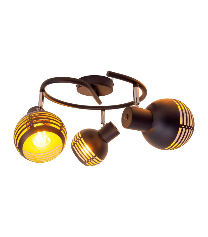 Casco Ceiling Spotlight Clusters Black 3xE27-7