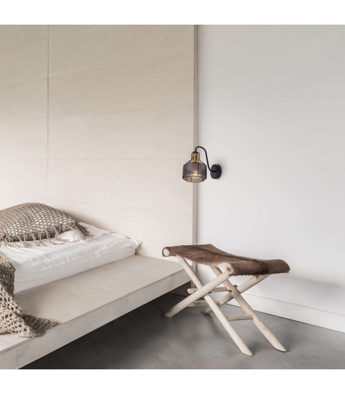 Foro Dome Wall Lamp Black 1xE27-2