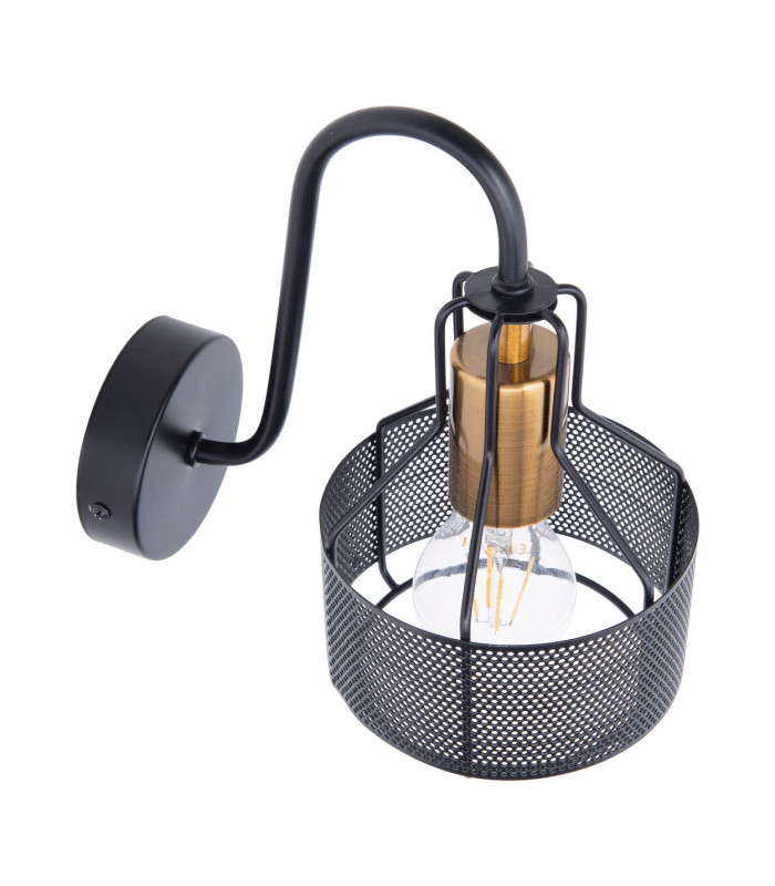 Foro Dome Wall Lamp Black 1xE27-5