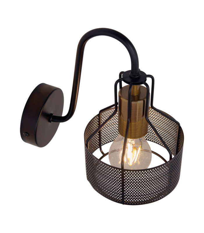 Foro Dome Wall Lamp Black 1xE27-6