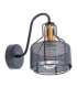 Foro Dome Wall Lamp Black 1xE27-7