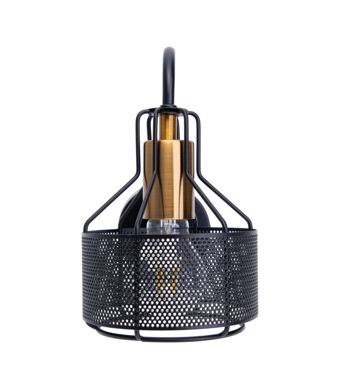 Foro Dome Wall Lamp Black 1xE27-9