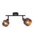 Foro Twin Ceiling Spotlight Black 2xE14-4