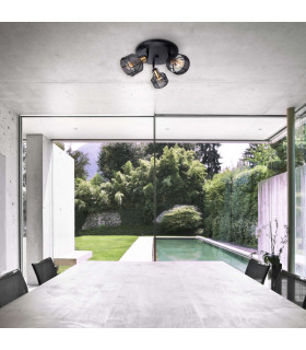 Foro Ceiling Spotlight Clusters Black 3xE14-2