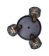 Foro Ceiling Spotlight Clusters Black 3xE14-7